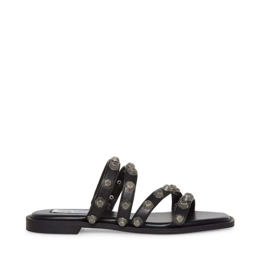 Sandalias Planas Steve Madden Sterling Mujer Negras | ES PQE984